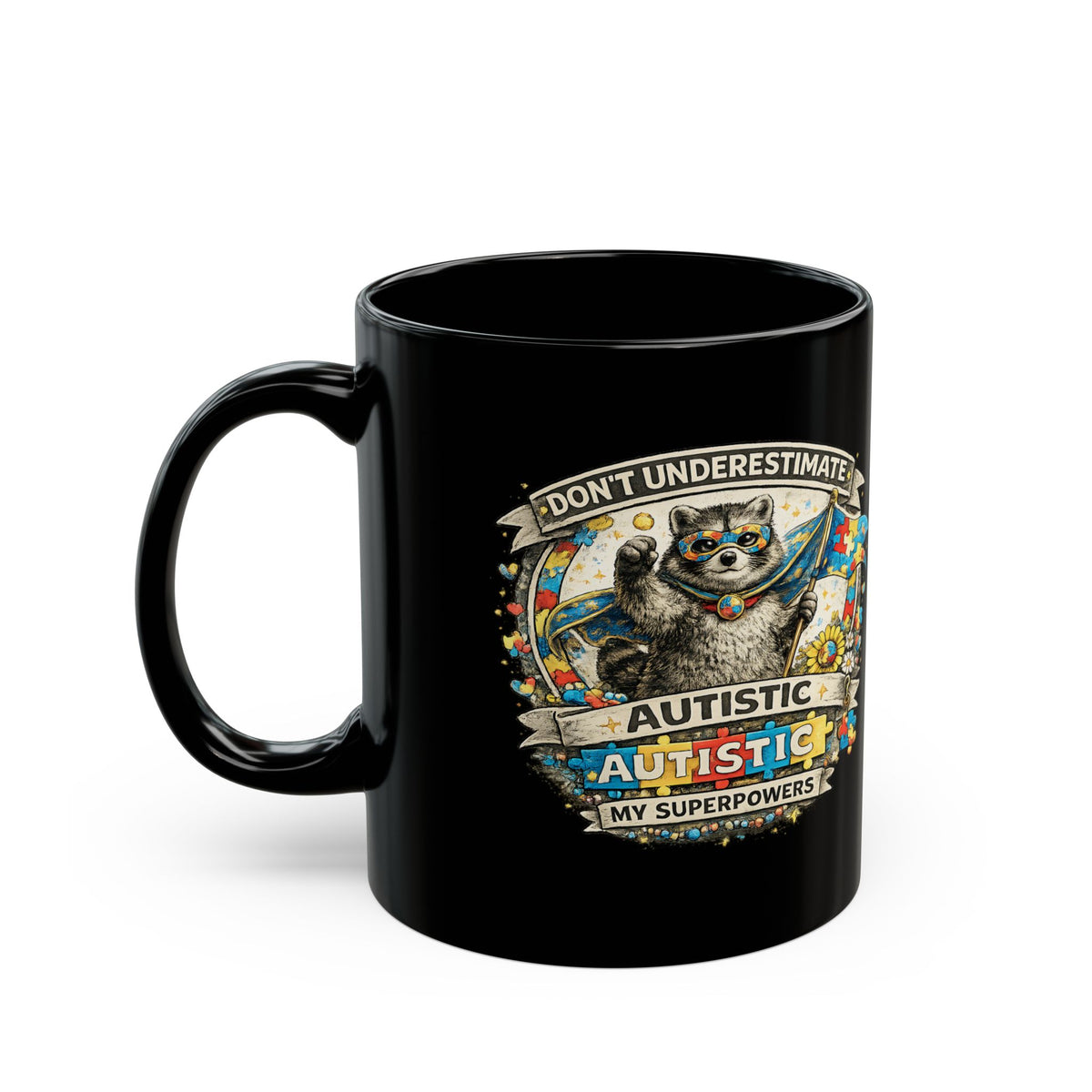 Autism Awareness Mug Dont Underestimate Autistic Superpower Coffee Cup Gift