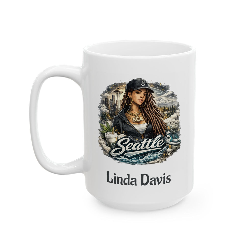 Personalized Seattle Mug with Name – Seattle Washington Gift