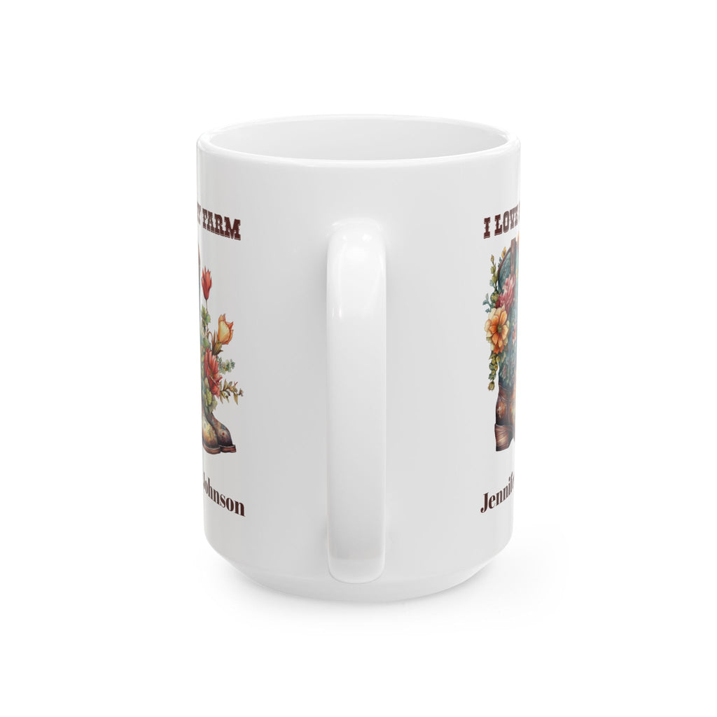 Personalized Farm Mug with Name – Western Farmhouse Gift