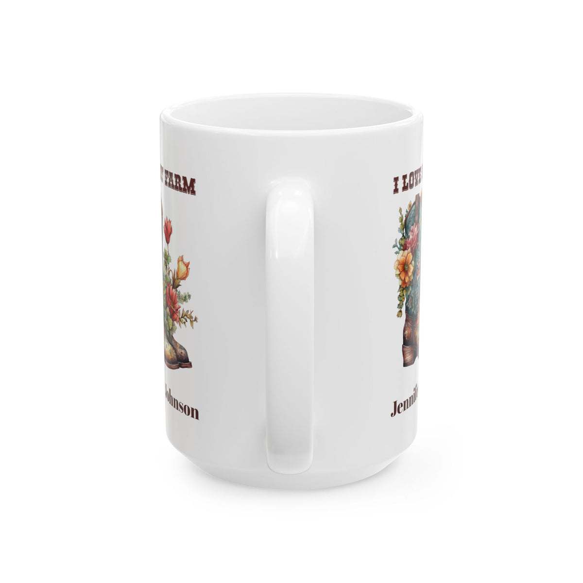 Personalized Farm Mug with Name – Western Farmhouse Gift