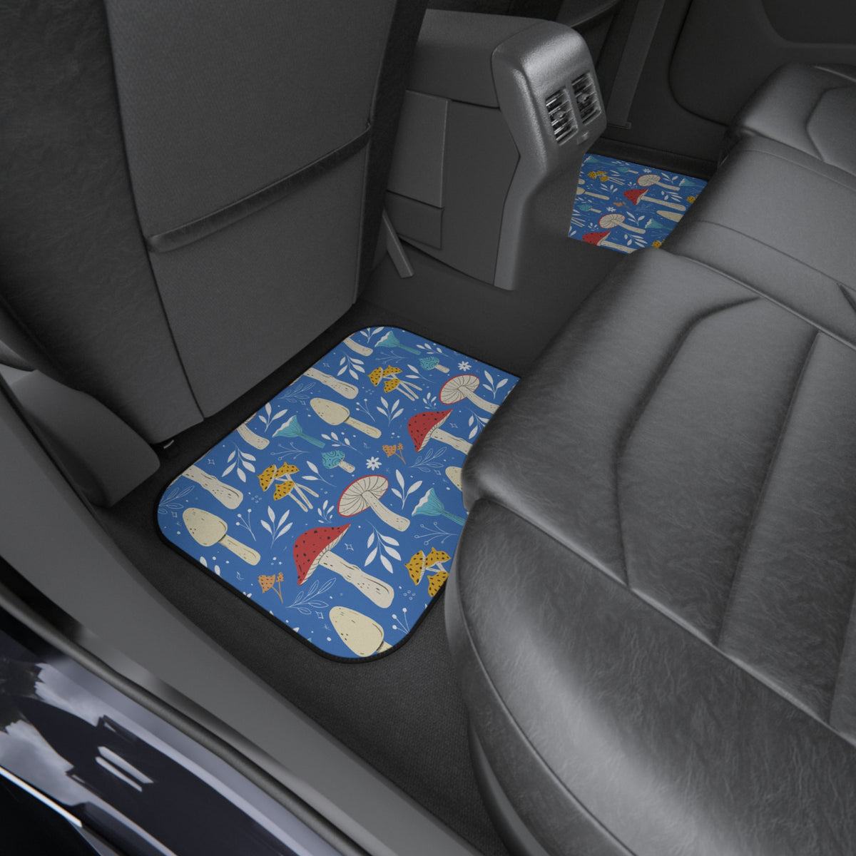 Mushroom Car Floor Mats – Colorful 4-Piece Set