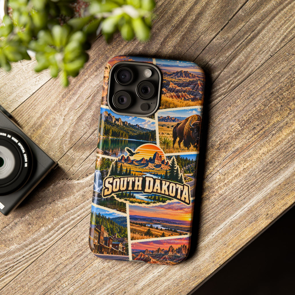 South Dakota Tough Phone Case – Scenic Travel Collage
