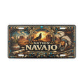 Navajo Nation Vanity License Plate Southwest Desert Native Inspired Art