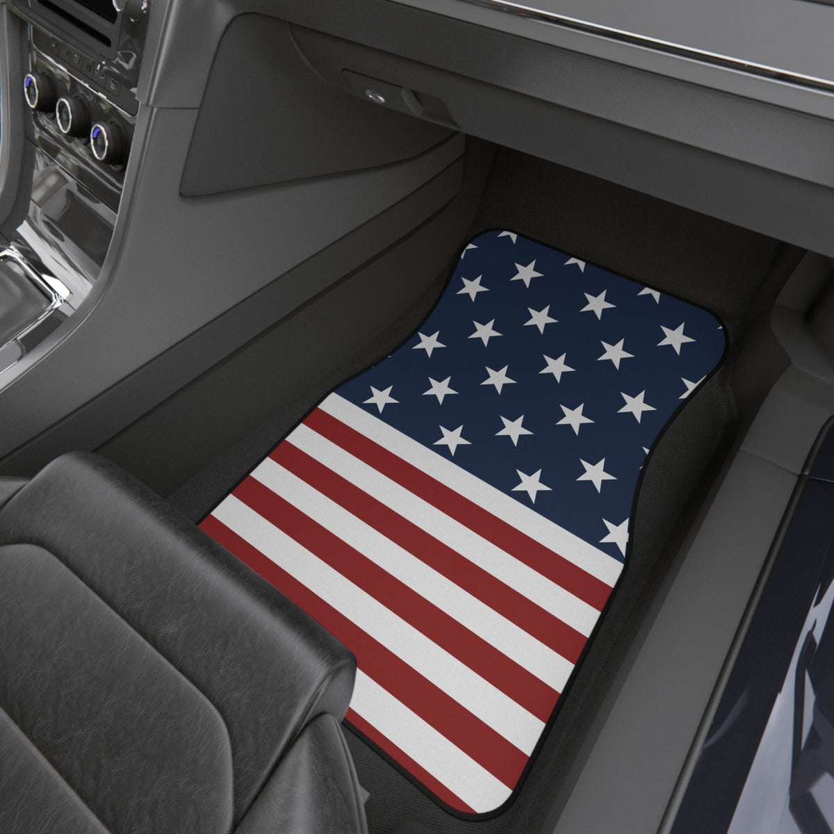 American Flag Car Floor Mats – USA 4-Piece Set