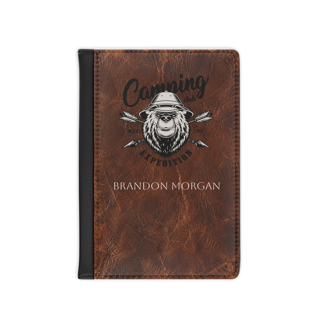 Personalized Camping Passport Cover – RFID Blocking Travel Passport Holder