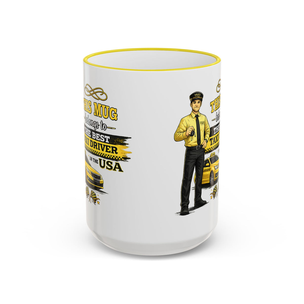 Best Taxi Driver Mug This Mug Belongs To The Best Taxi Driver in the USA, Cab Driver Coffee Mug Gift