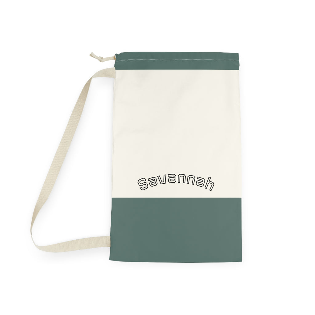 Personalized Laundry Bag | Custom Canvas Drawstring Laundry Bag | Large Reusable Laundry Sack