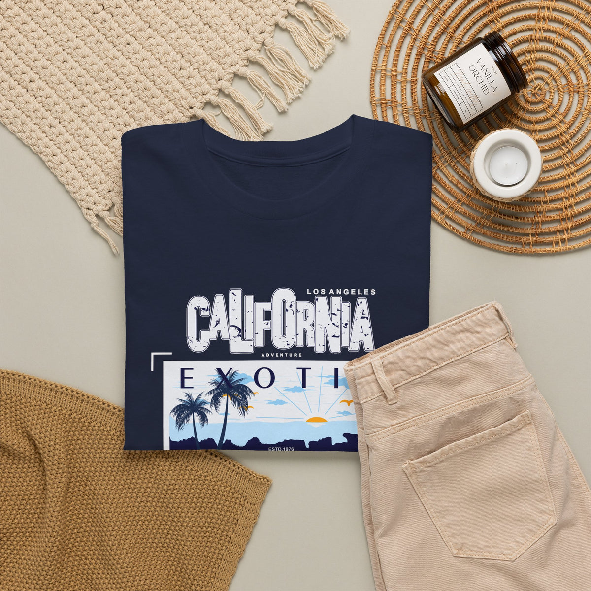 California Beach T-Shirt – Sunset Coastal Graphic Tee