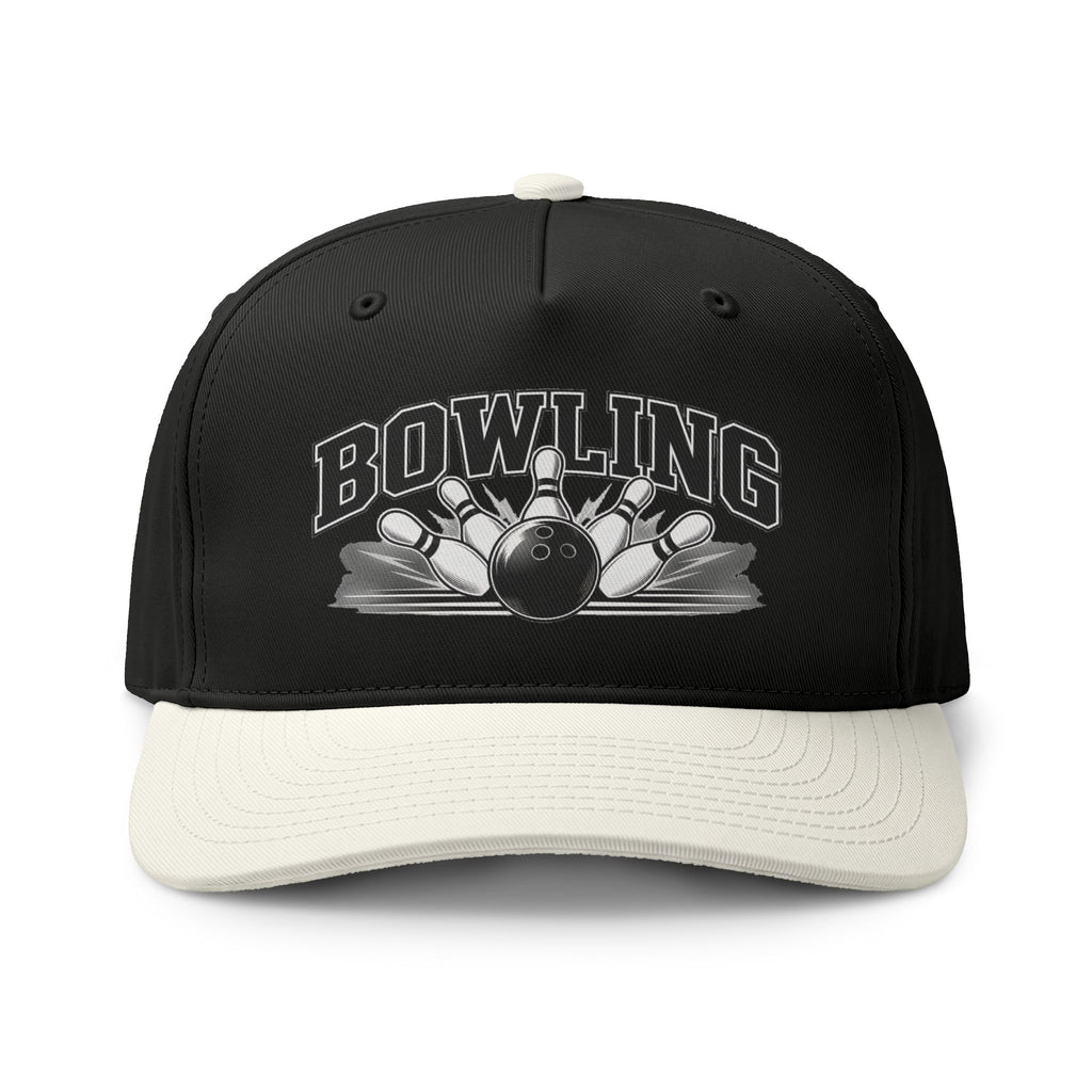 Bowling Two-Tone Cap – Classic Bowling Ball & Pins Sports Hat
