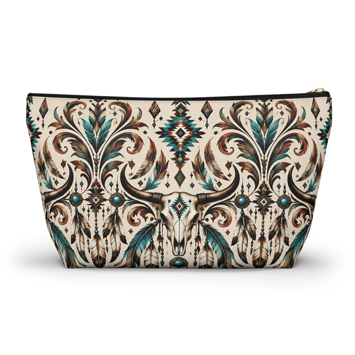 Western Longhorn Pouch – Southwestern Boho Pattern