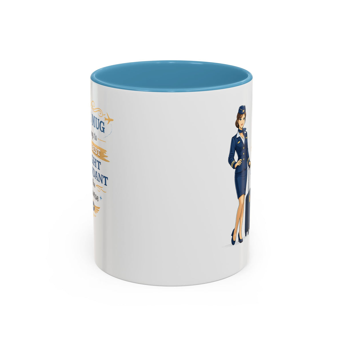 Best Flight Attendant Mug  This Mug Belongs To The Best Flight Attendant in the Universe, Cabin Crew Coffee Mug Gift