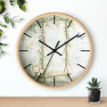 Floral Swing Illustration Wall Clock | Vintage Garden, Butterflies