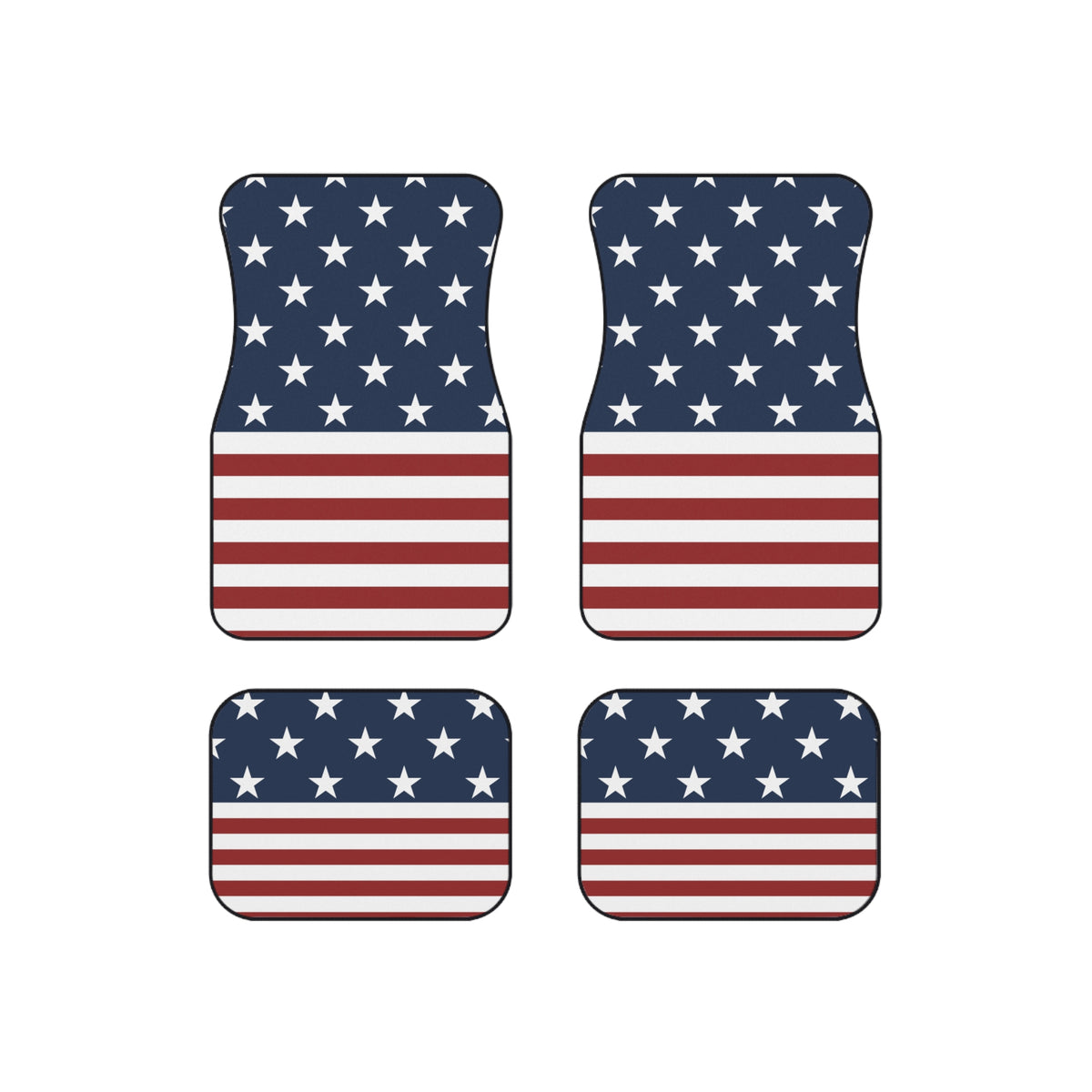 American Flag Car Floor Mats – USA 4-Piece Set