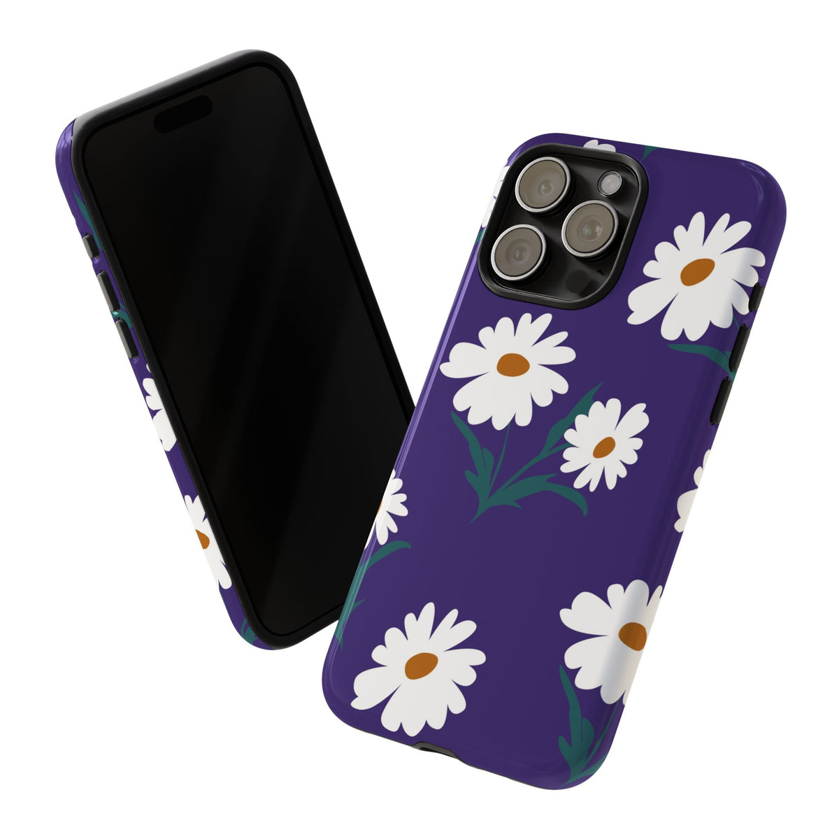 Purple Daisy Tough Phone Case – Floral Flower Design