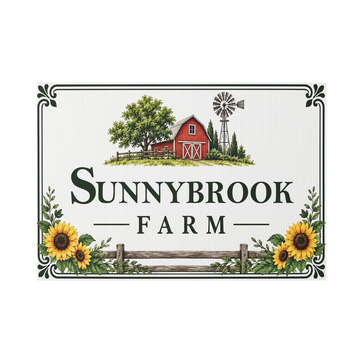 Personalized Farm Yard Sign – Custom Farm & Property Name Sign Y9