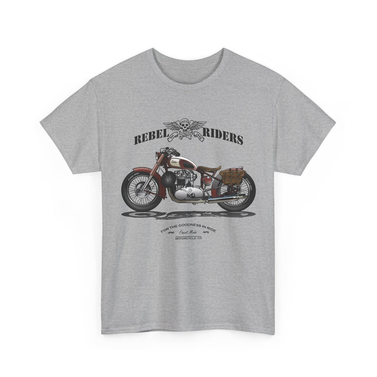 Rebel Riders T-Shirt – Vintage Motorcycle Biker Graphic Tee