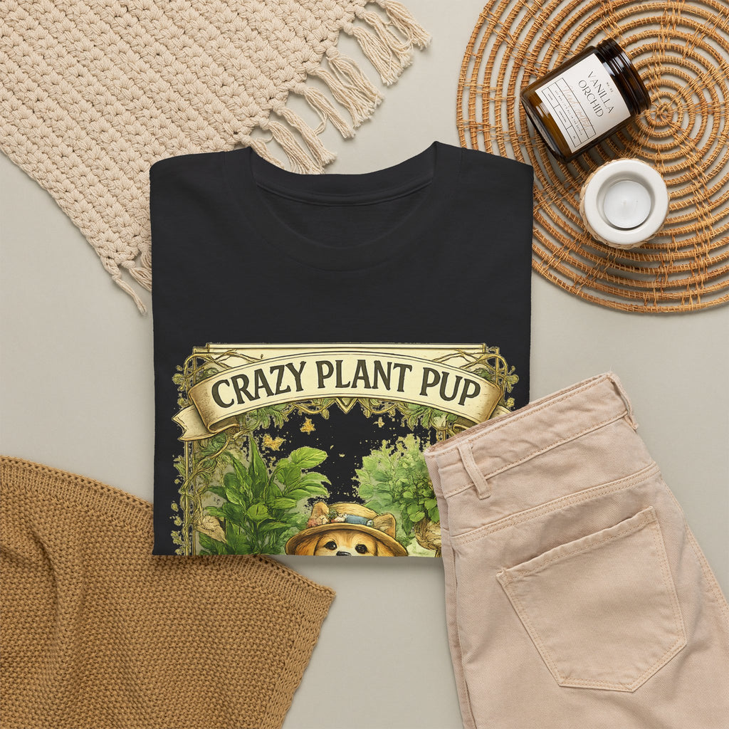 Crazy Plant Pup T-Shirt – Funny Dog & Plant Lover Graphic Tee
