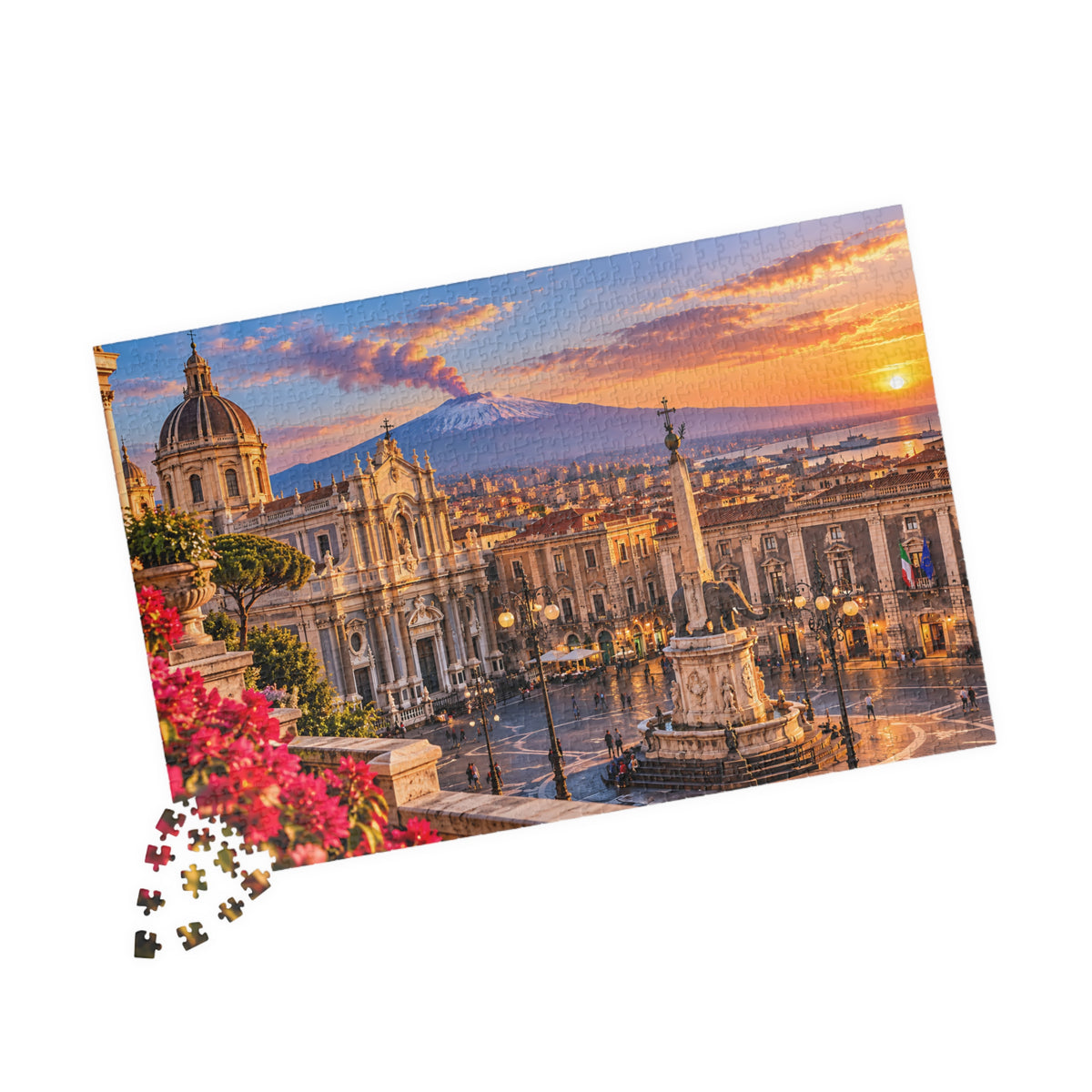Catania Sicily Jigsaw Puzzle – Italy Travel Gift | Bamerix — (110, 252, 520, 1014-piece)