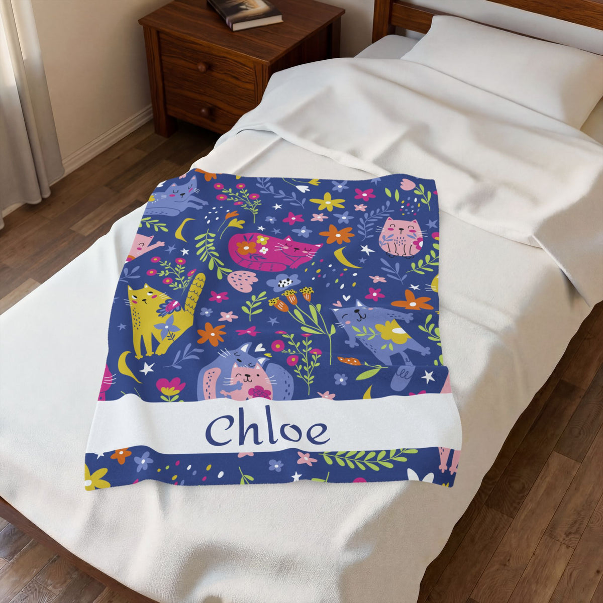 Personalized Name Blanket for Kids Custom Baby Plush Throw  Cute Animal Nursery Blanket  Baby Shower Gift