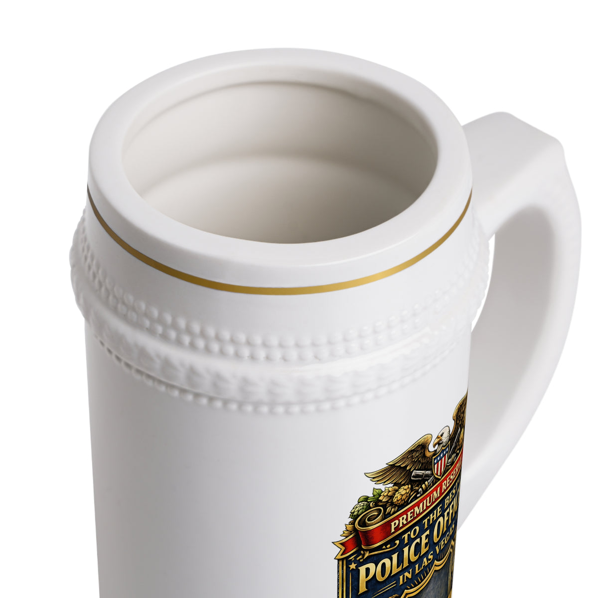 Personalized Las Vegas Police Officer Beer Stein 22oz - Custom Name Cop Mug