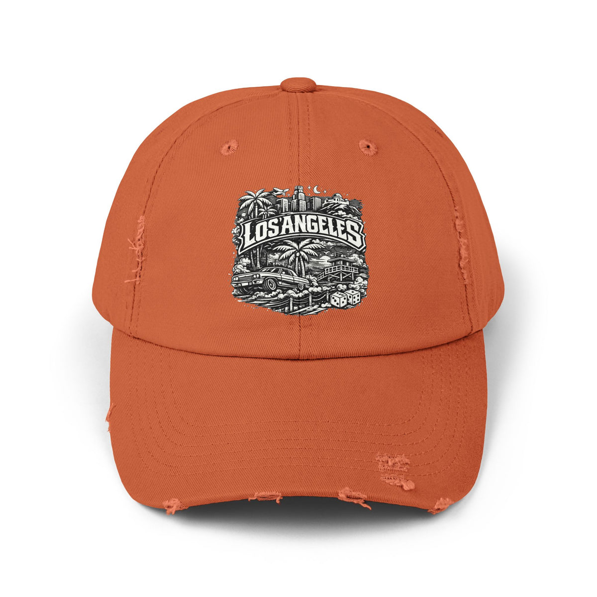 Los Angeles Distressed Cap – Vintage California Graphic Baseball Hat