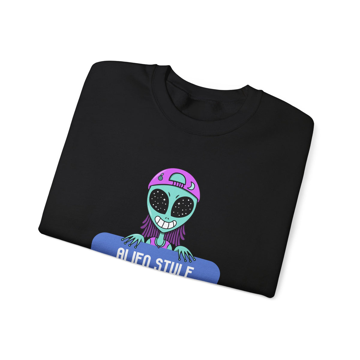 Alien Style Urban Sweatshirt, Unisex Crewneck