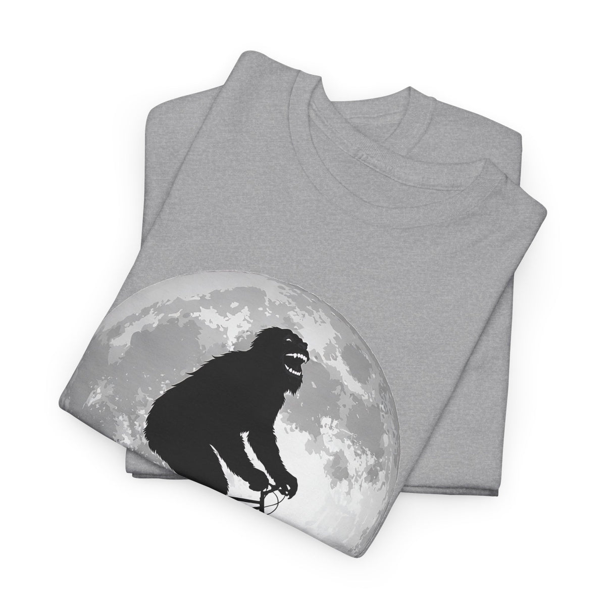 Bigfoot Bicycle T-Shirt – Moon & Nature Adventure Graphic Tee