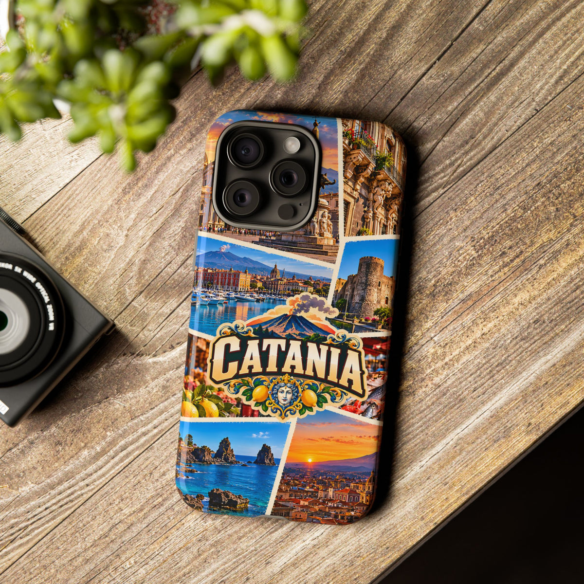 Catania Sicily Tough Phone Case – Italian Travel Collage