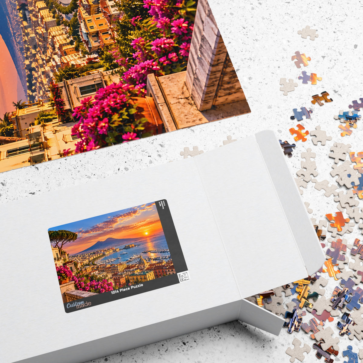 Naples Italy Puzzle – Mount Vesuvius Jigsaw Puzzle  — (110, 252, 520, 1014-piece)