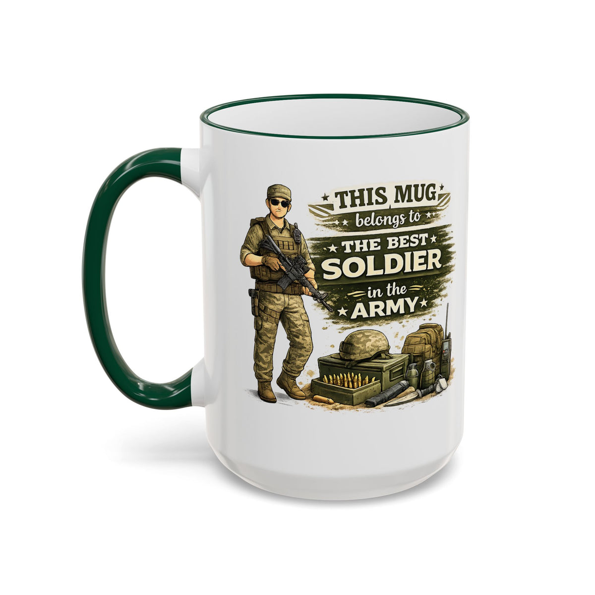 Best Army Soldier Mug This Mug Belongs To The Best Soldier in the Army, Military Coffee Mug, Army Gift