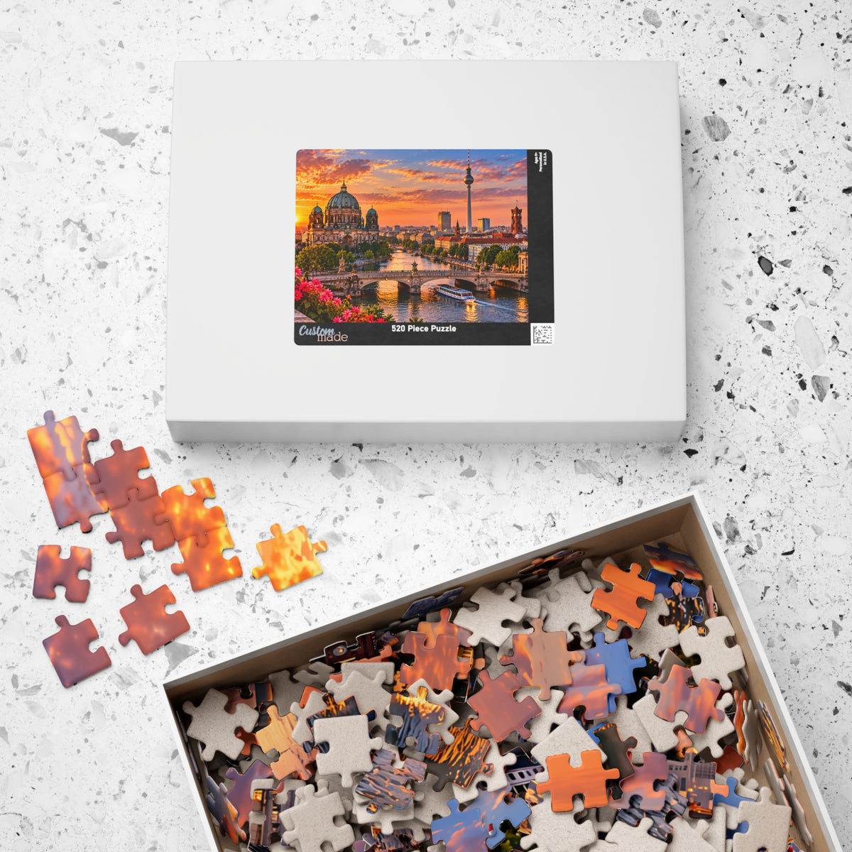 Berlin Germany Puzzle – TV Tower & City Skyline Jigsaw Puzzle (110, 252, 520, 1014-piece)