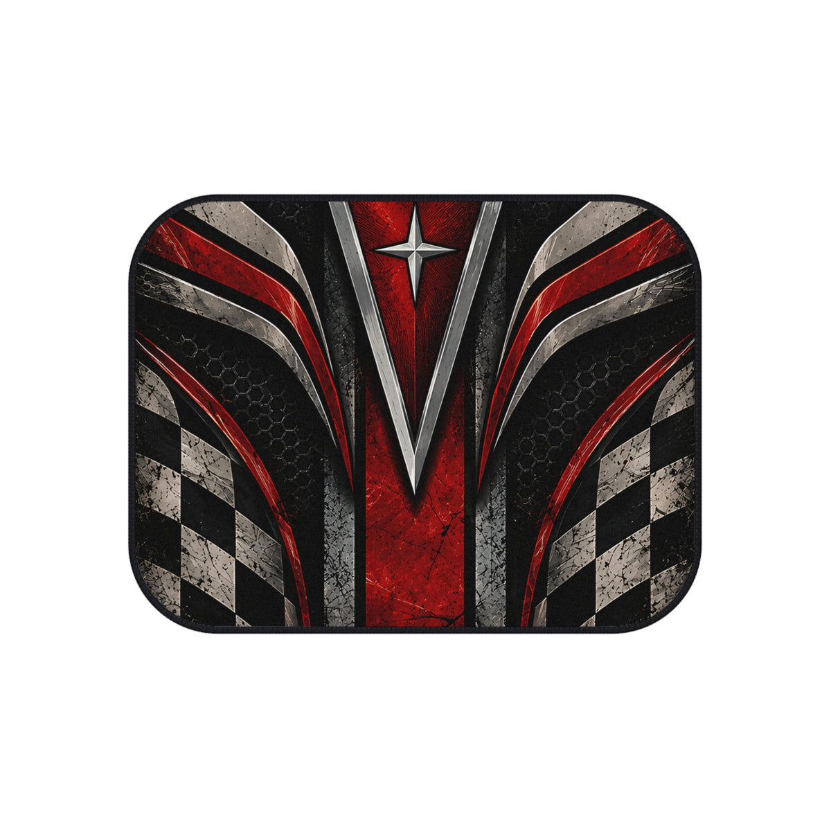 Red Racing Car Floor Mats – Motorsport 4-Piece Set