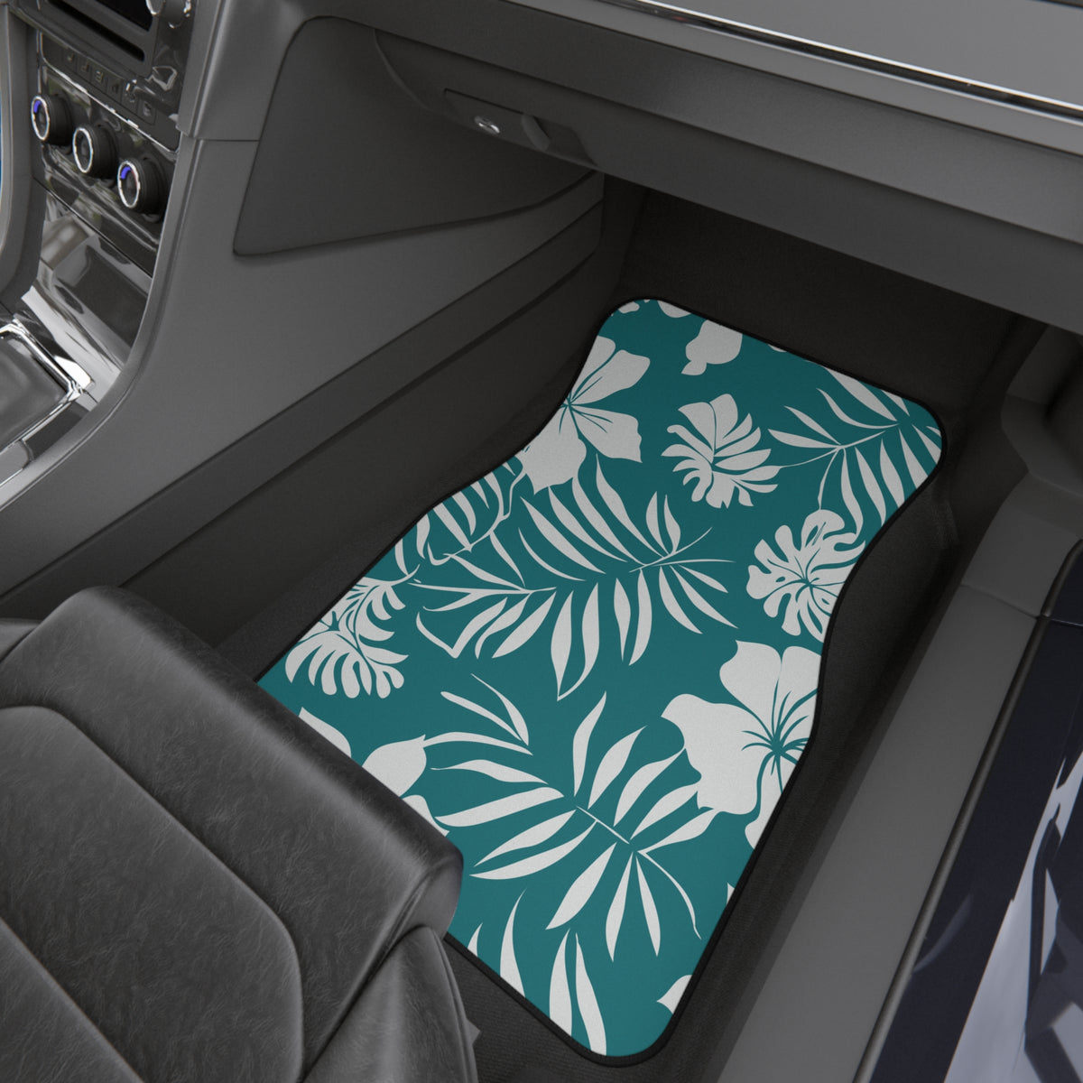 Tropical Floral Car Floor Mats – 4-Piece Set