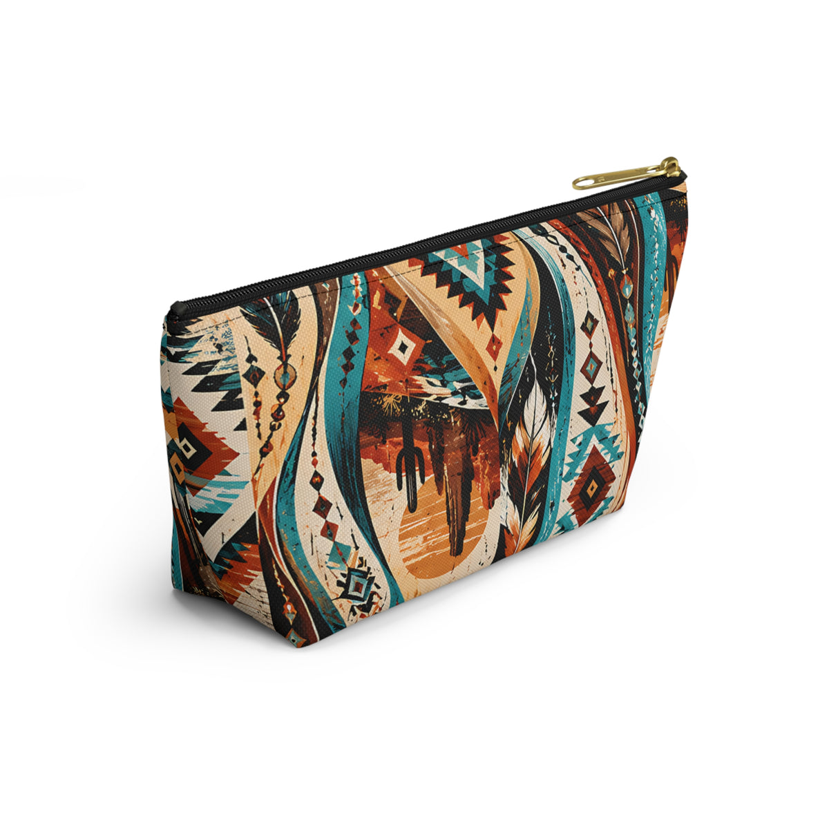 Southwestern Desert Pouch – Turquoise Western Print