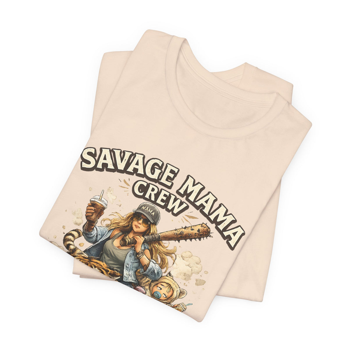 Savage Mama Crew Shirt  Funny Mom T Shirt, Strong Mom Graphic Tee, Cool Mom Life Gift
