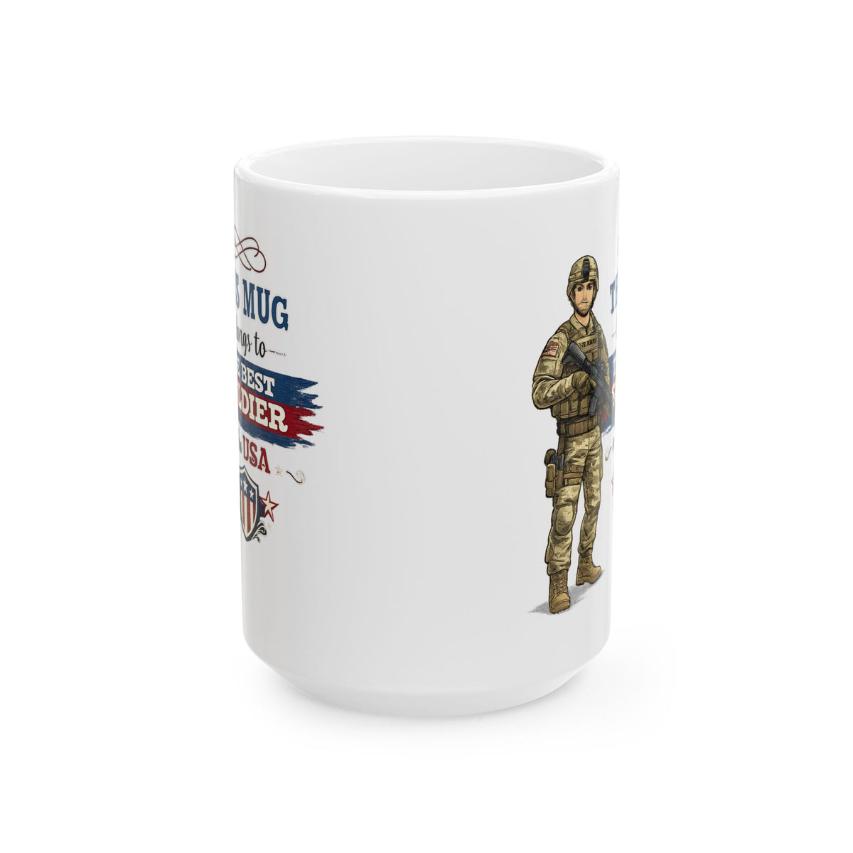 Best Soldier Mug  This Mug Belongs To The Best Soldier in the USA, Military Gift Coffee Mug, Veteran Cup