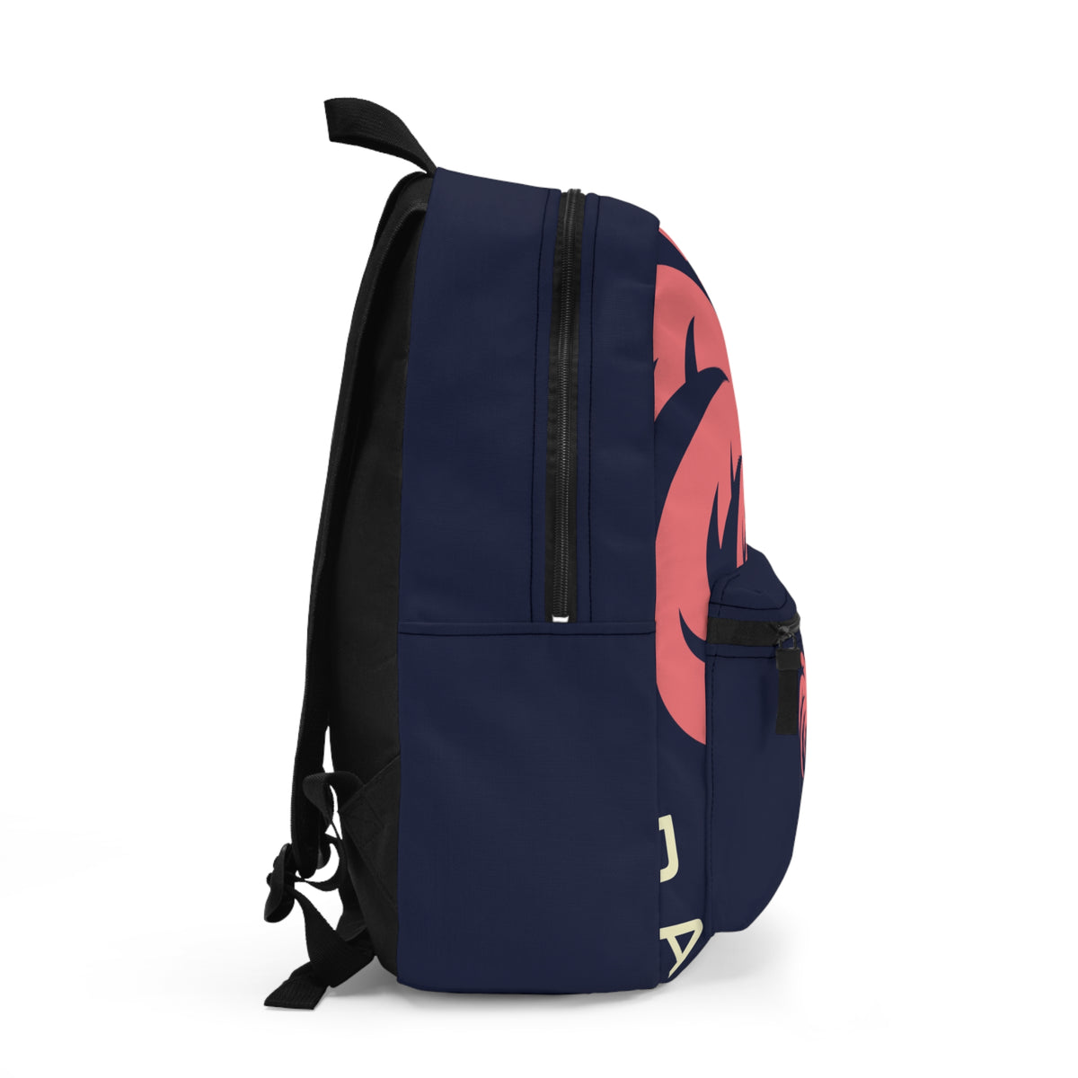Tropical Paradise Backpack – Palm Tree Navy & Coral Design