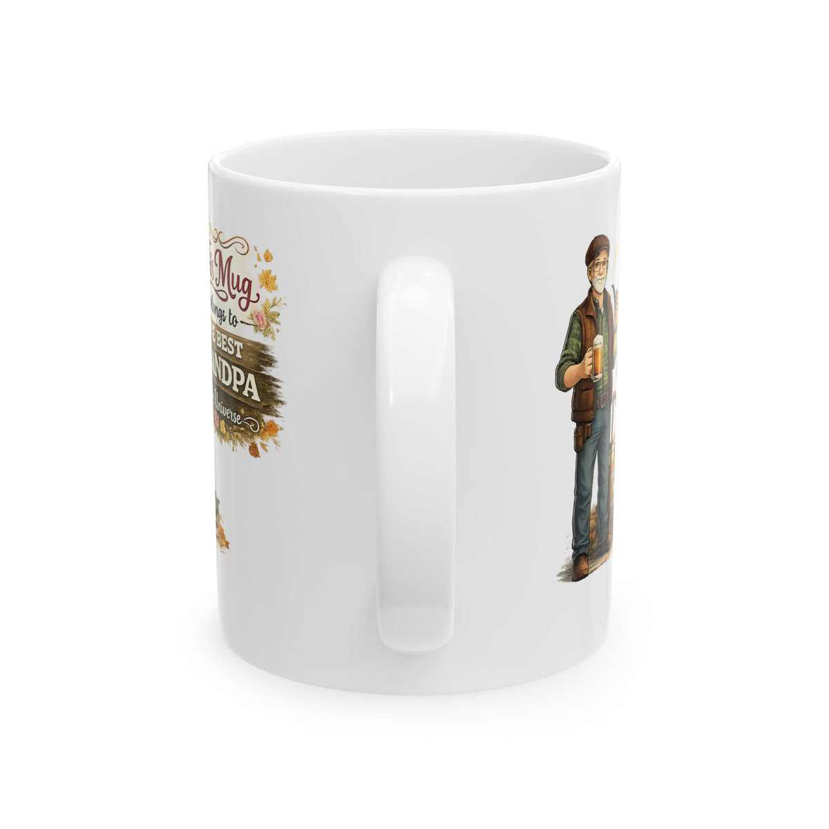 Best Grandpa Mug This Mug Belongs To The Best Grandpa in the Universe, Grandpa Coffee Mug Gift