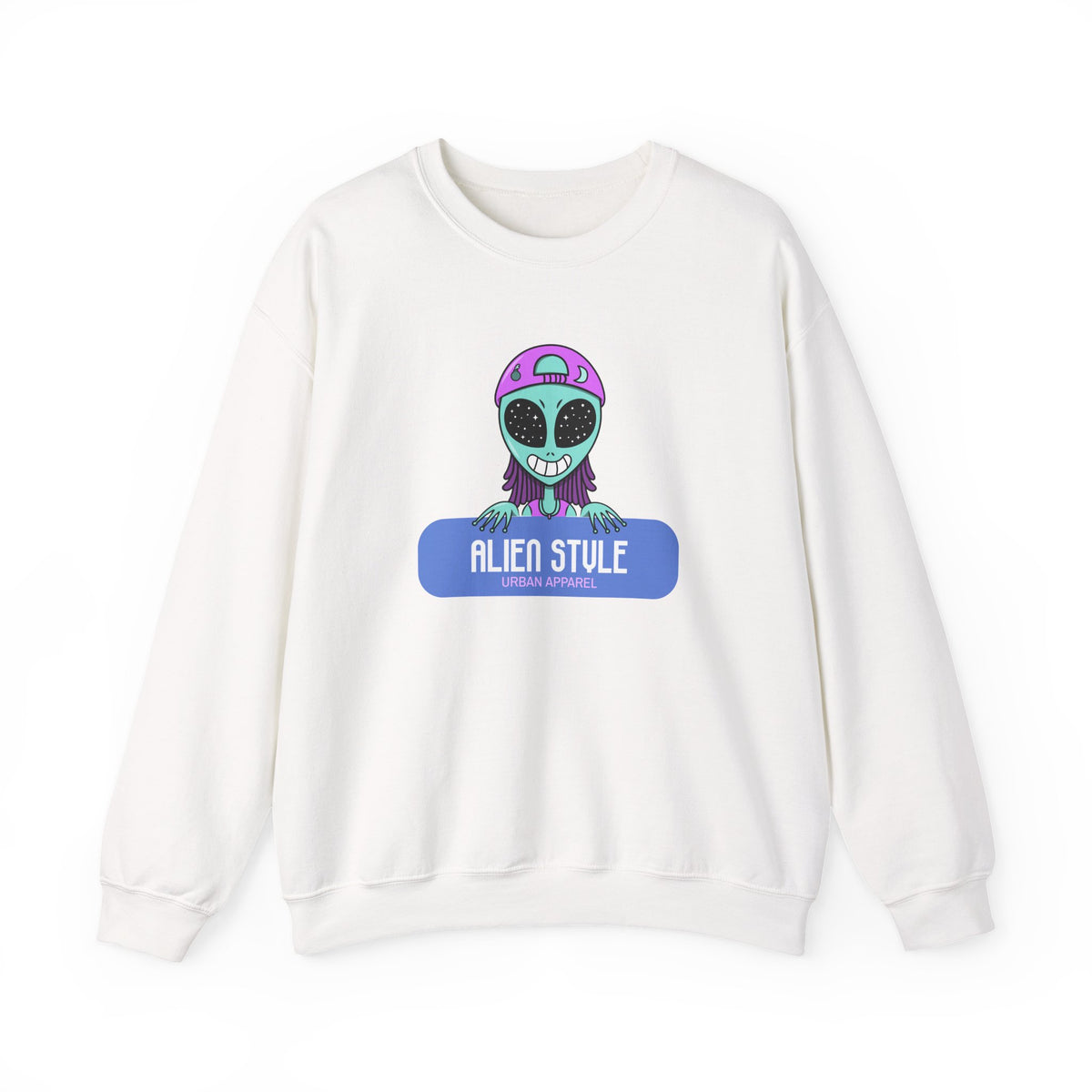 Alien Style Urban Sweatshirt, Unisex Crewneck
