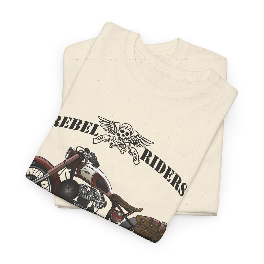 Rebel Riders T-Shirt – Vintage Motorcycle Biker Graphic Tee