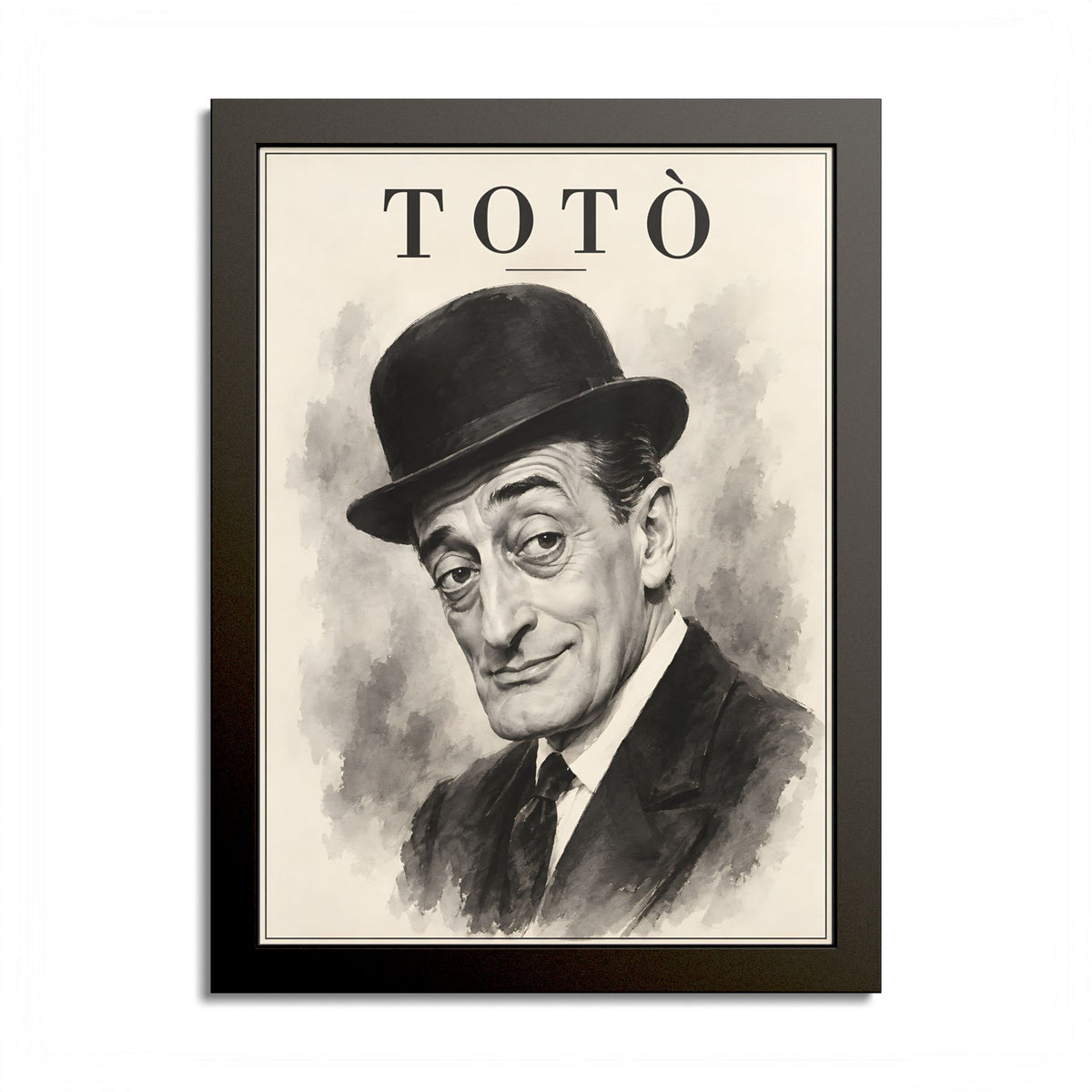 Totò Framed Poster – Classic Italian Cinema Wall Art
