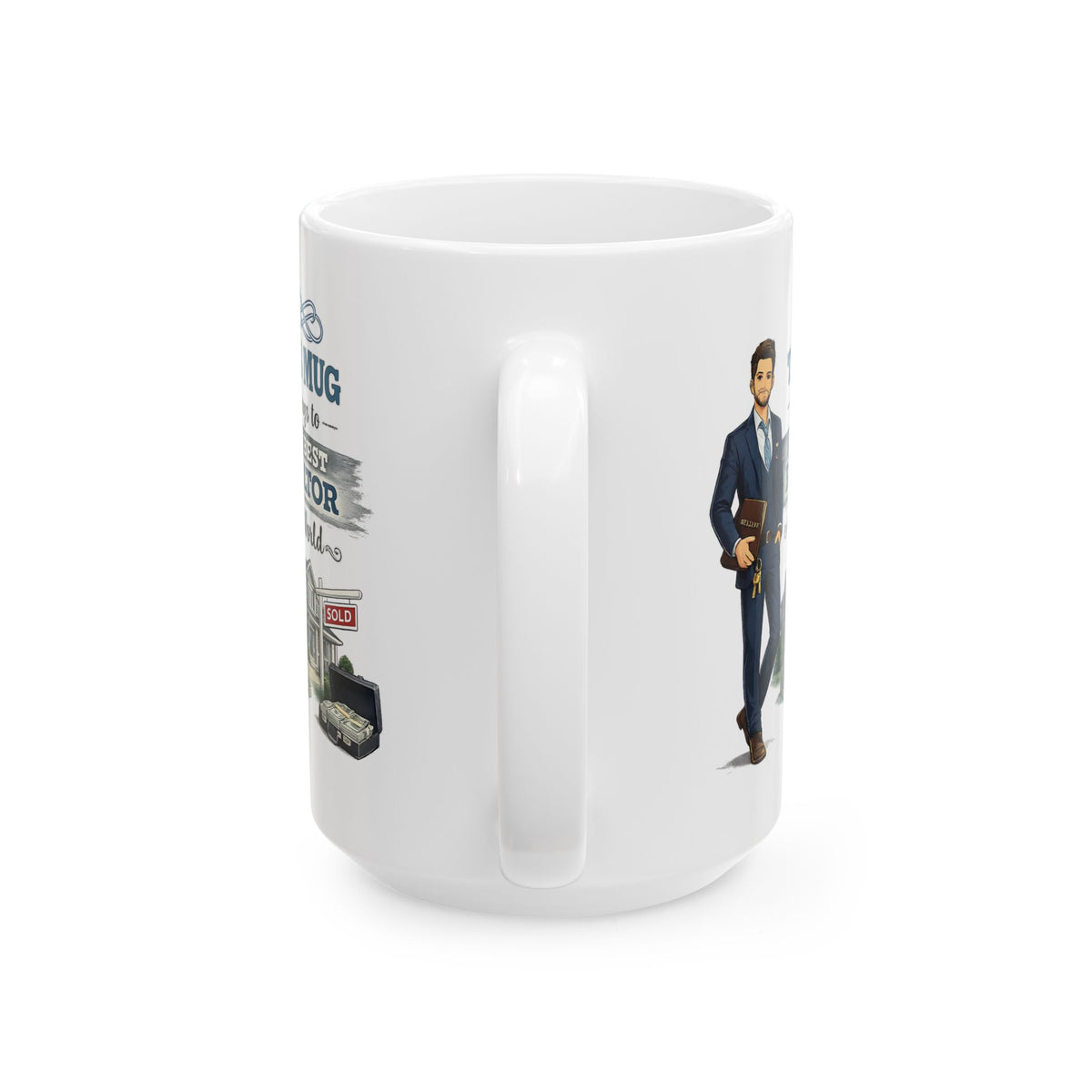 Best Realtor Mug This Mug Belongs To The Best Realtor in the World, Real Estate Agent Coffee Mug Gift