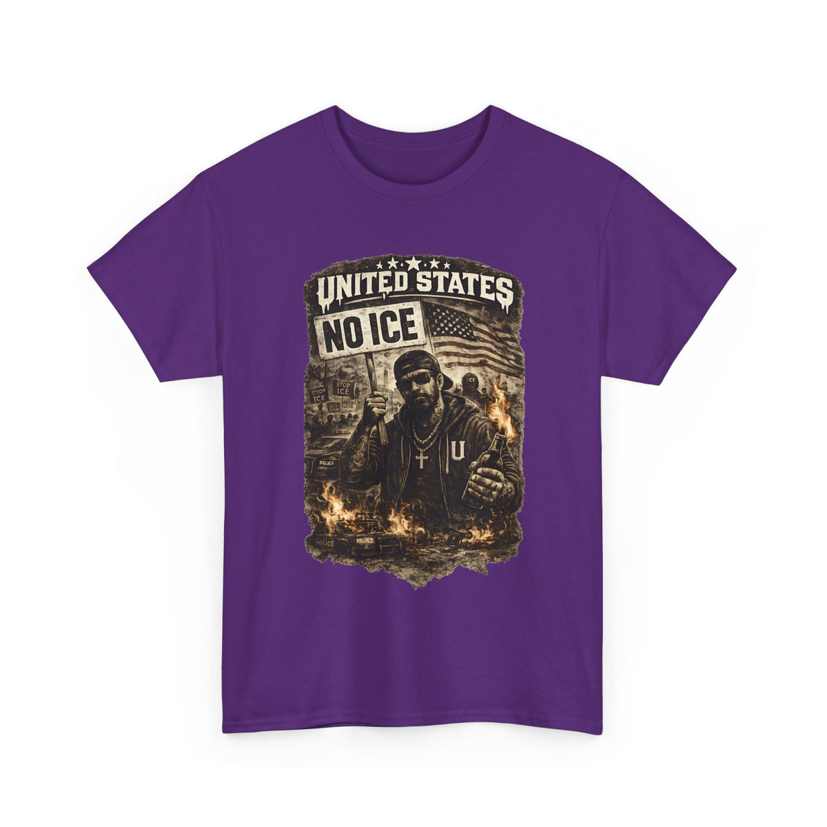 No ICE T-Shirt – United States Statement Streetwear Graphic Tee
