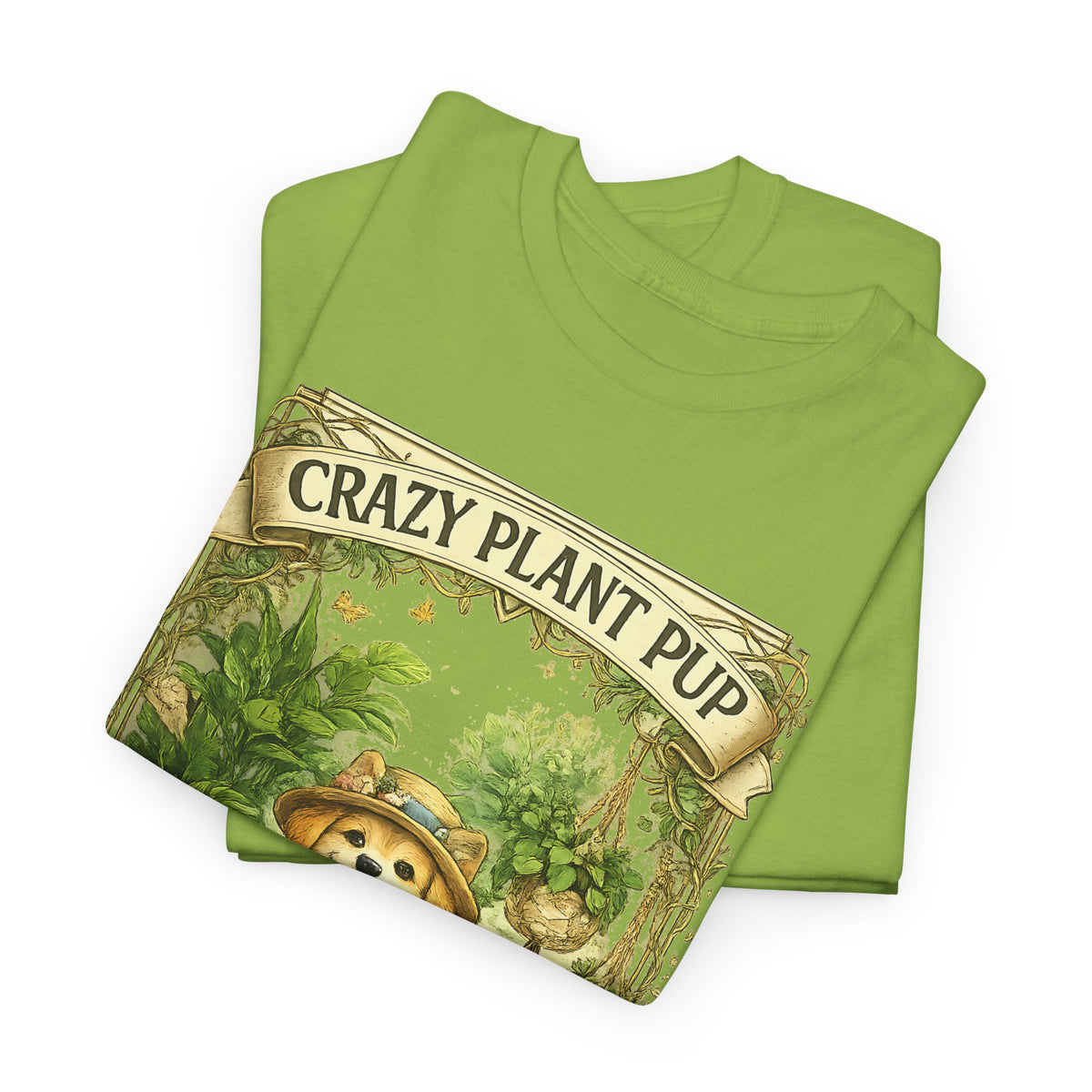Crazy Plant Pup T-Shirt – Funny Dog & Plant Lover Graphic Tee