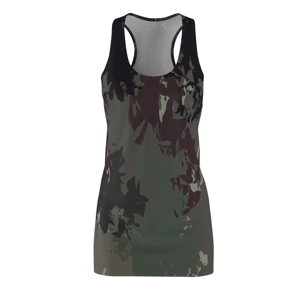 Racerback Dress  Dark Forest Camo All-Over Print