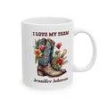 Personalized Farm Mug with Name – Western Farmhouse Gift