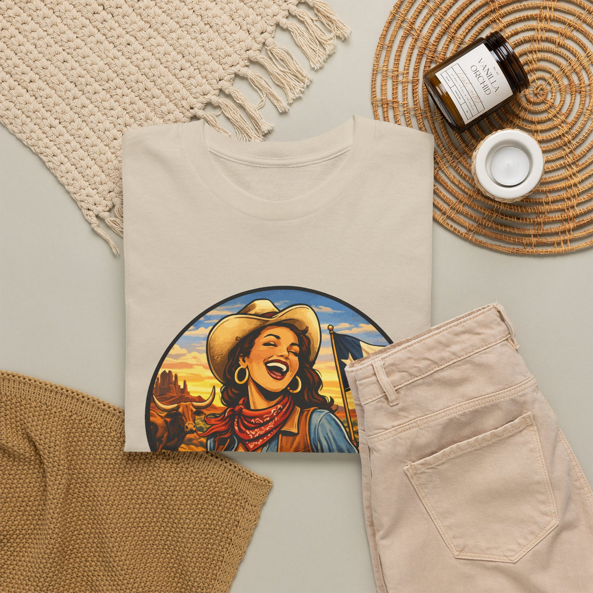 Texas Cowgirl T-Shirt – Vintage Western Texas Pride Graphic Tee