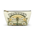 Blessed Dragonfly Pouch – Vintage Botanical Floral Print