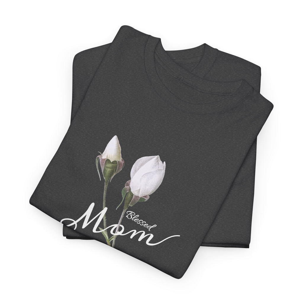 Mom Floral T-Shirt – Minimalist Women’s Cotton Graphic Tee