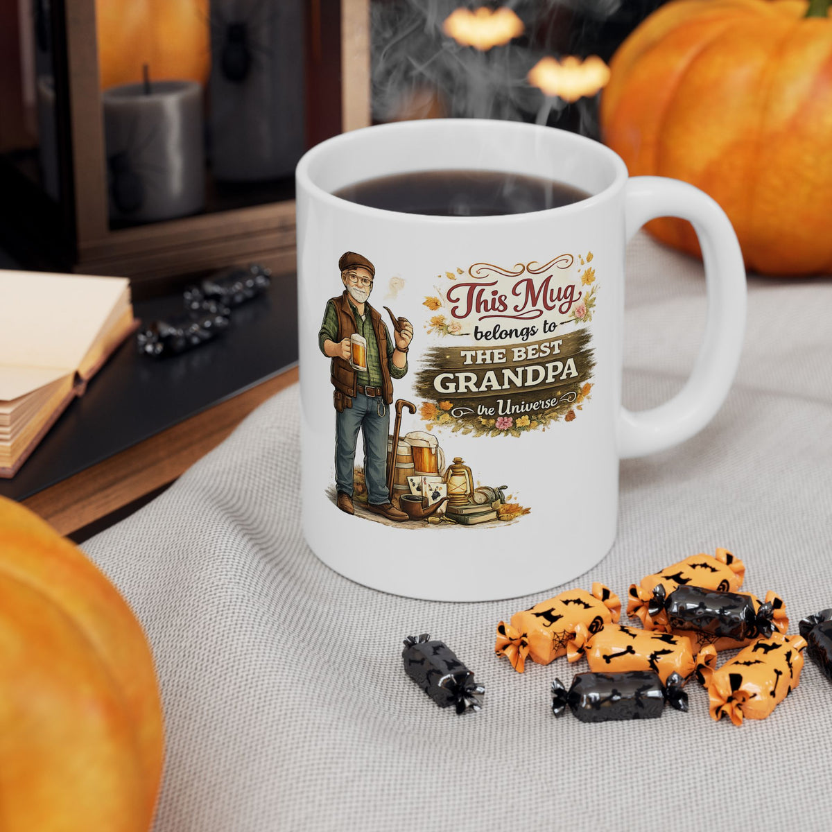 Best Grandpa Mug This Mug Belongs To The Best Grandpa in the Universe, Grandpa Coffee Mug Gift